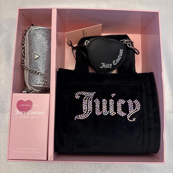 Juicy Couture Color Liquorice Black Big Spender 3pc Gift Set - Picture 1 of 7